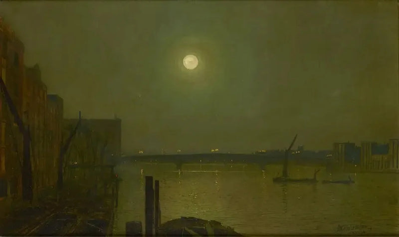 Night View of Southwark Bridge - John Atkinson Grimshaw