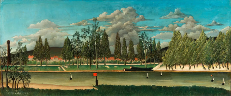 View of the Asnières Quay - Henri Rousseau