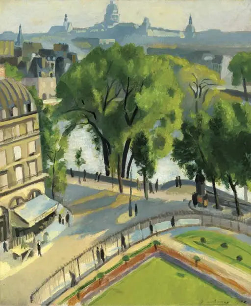 View of the Quai du Louvre - Robert Delaunay