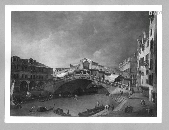 View of the Rialto in Venice - Canaletto