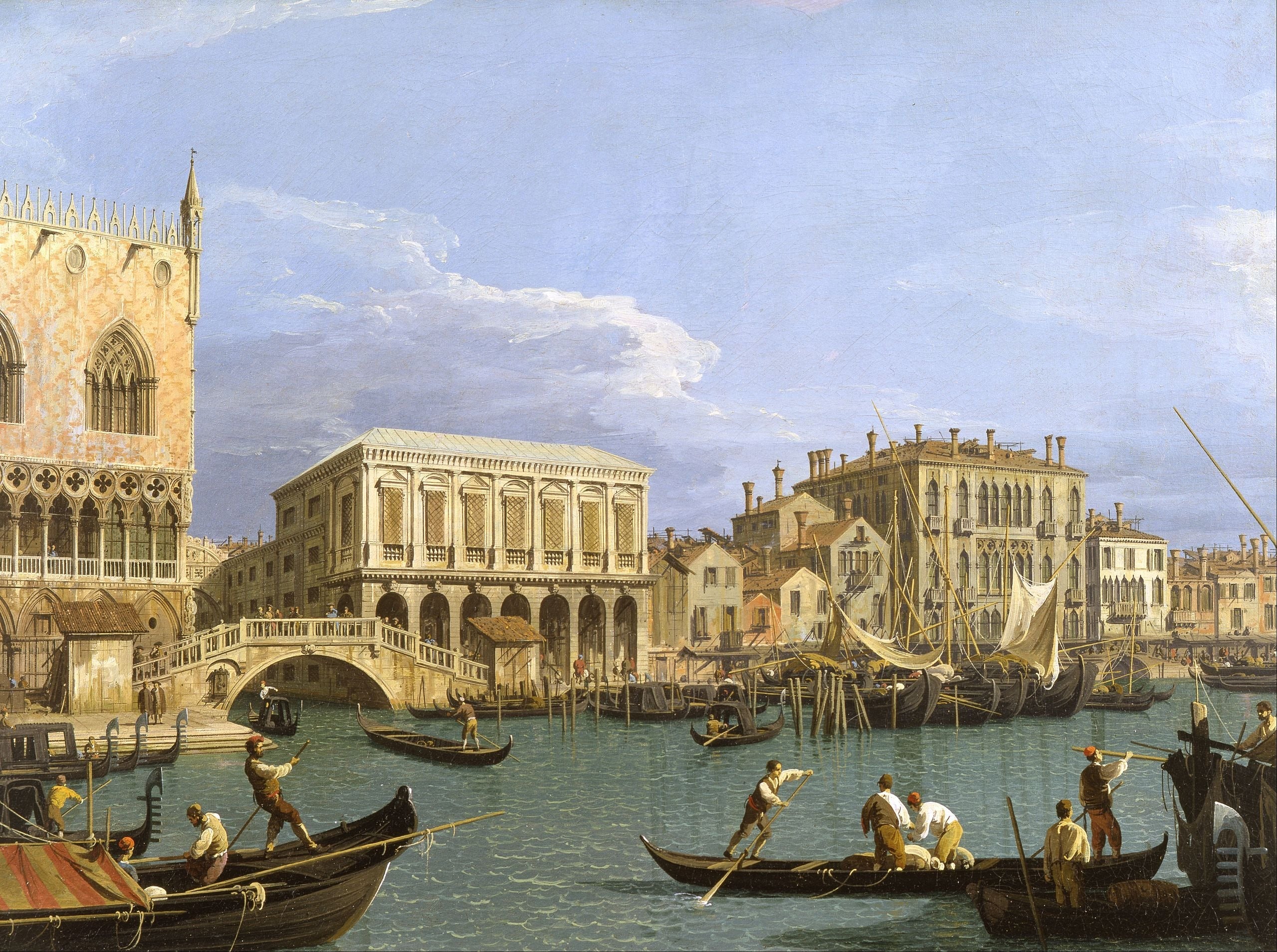 View of Riva degli Schiavoni, Venice - Canaletto