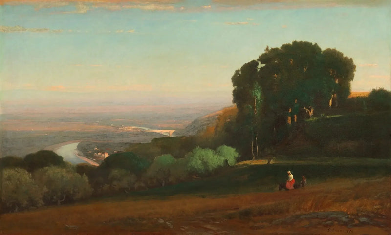 View of the Tiber near Perugia - George Inness