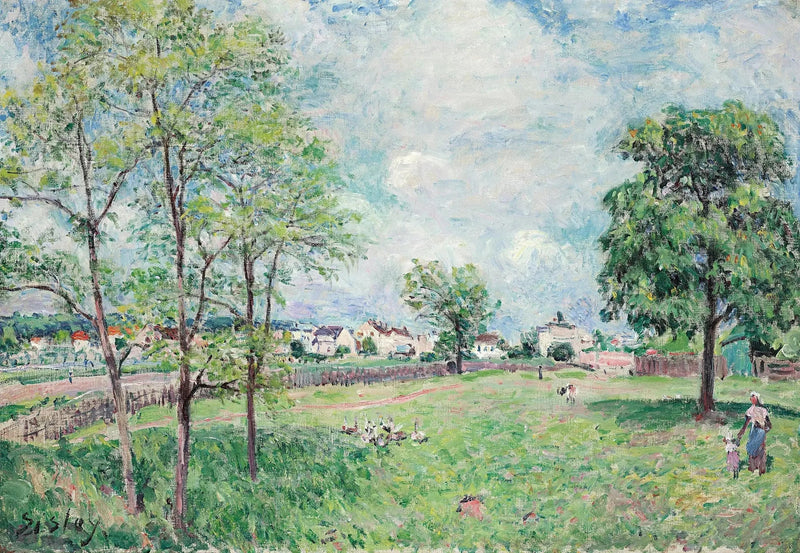 View of the Village - Alfred Sisley