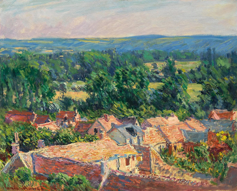 View of the Village of Giverny - Claude Monet