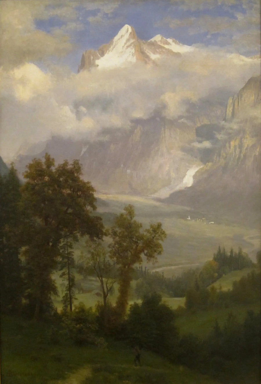 View of the Wetterhorn from the Grindelwald Valley - Albert Bierstadt
