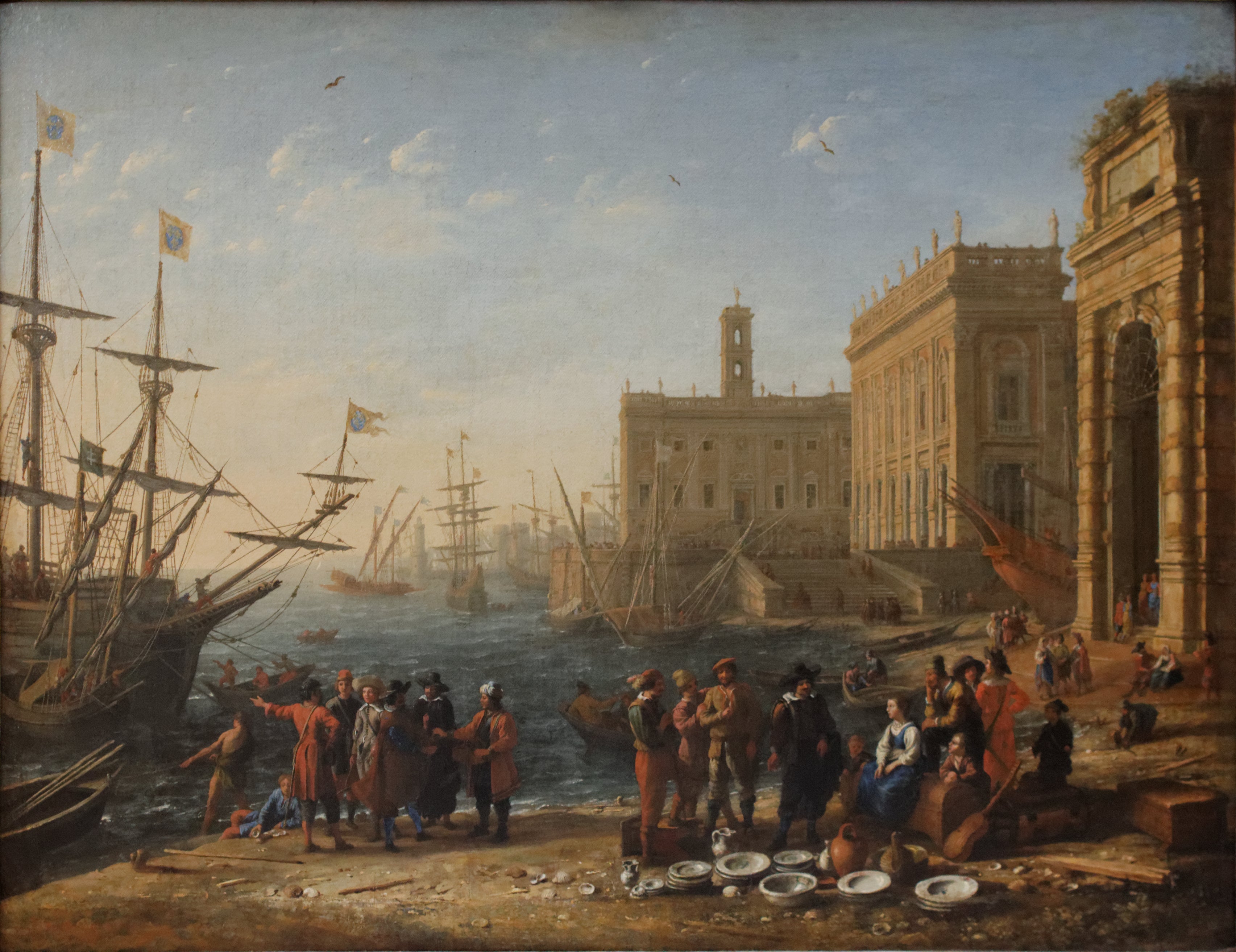 View of a port with the Capitol - Claude Lorrain