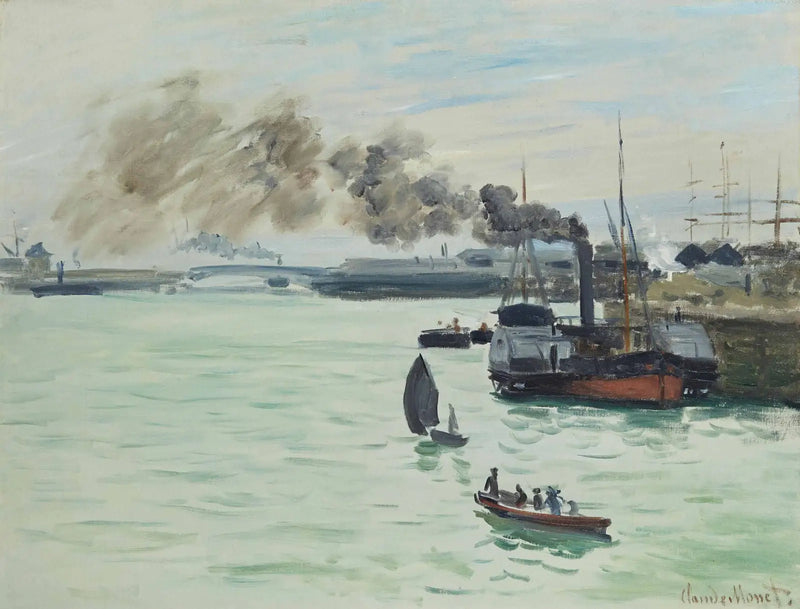 View of a Port - Claude Monet