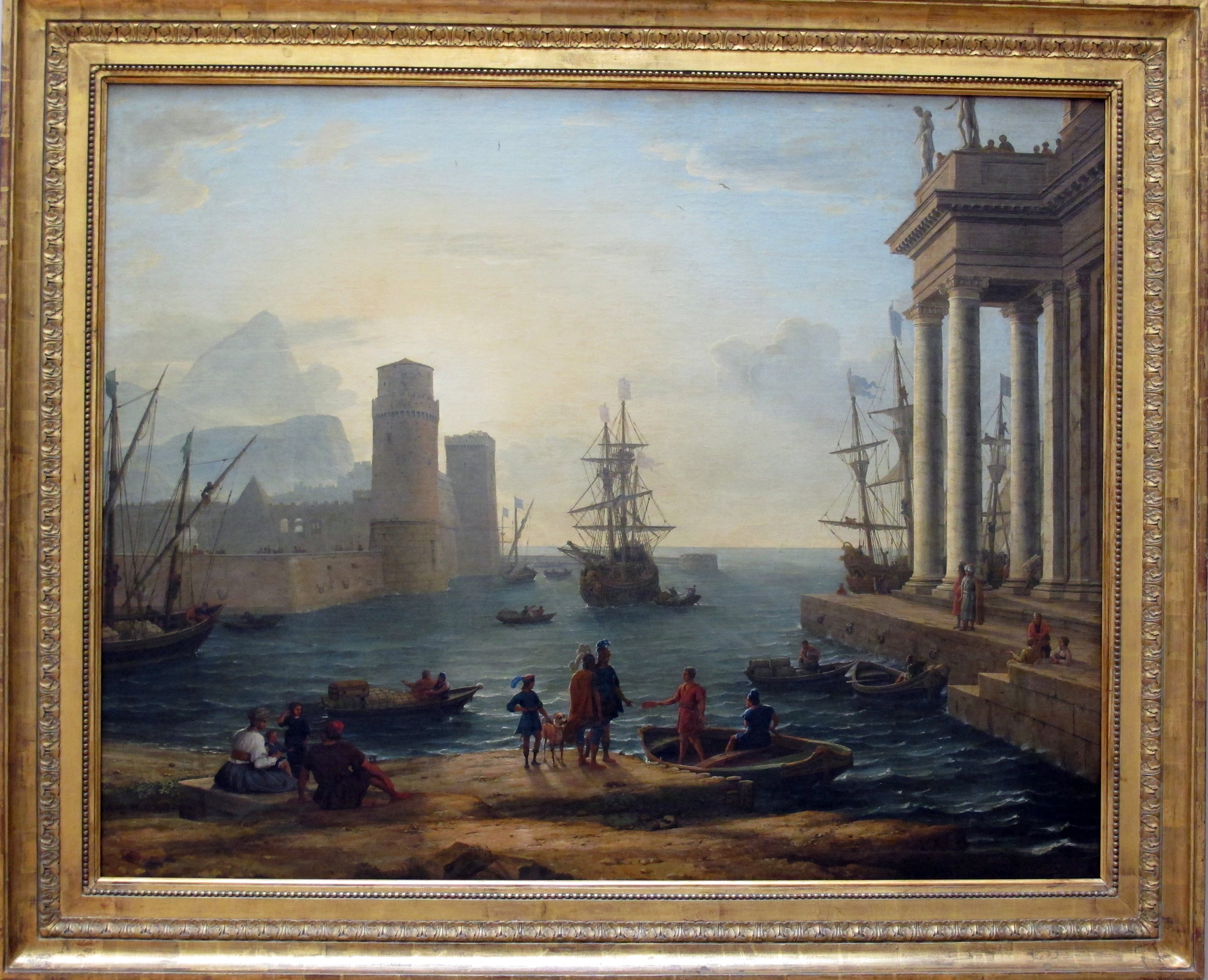 View of a Seaport, Mist Effect - Claude Lorrain