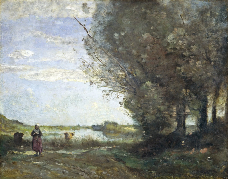 View of a River - Jean-Baptiste Camille Corot