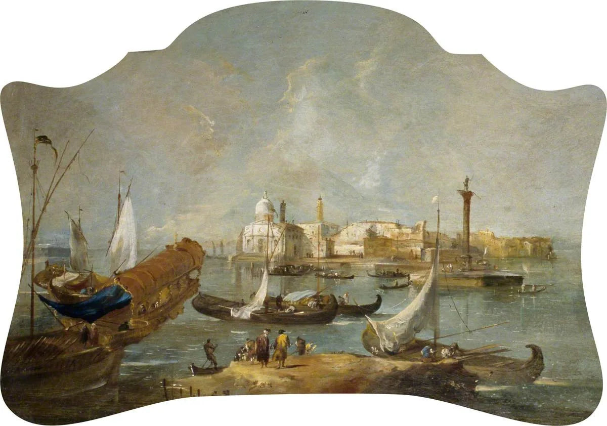 Vue fantaisiste de Venise - Francesco Guardi image 1 reproduction de peinture à l’huile