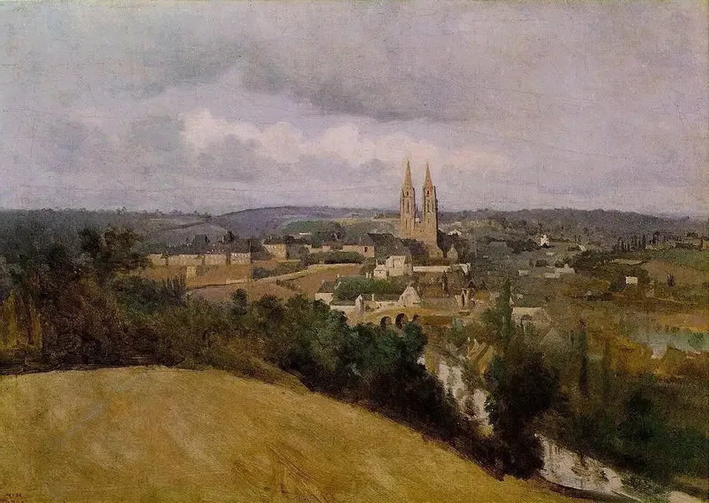 General view of the city of Saint-Lô - Jean-Baptiste Camille Corot