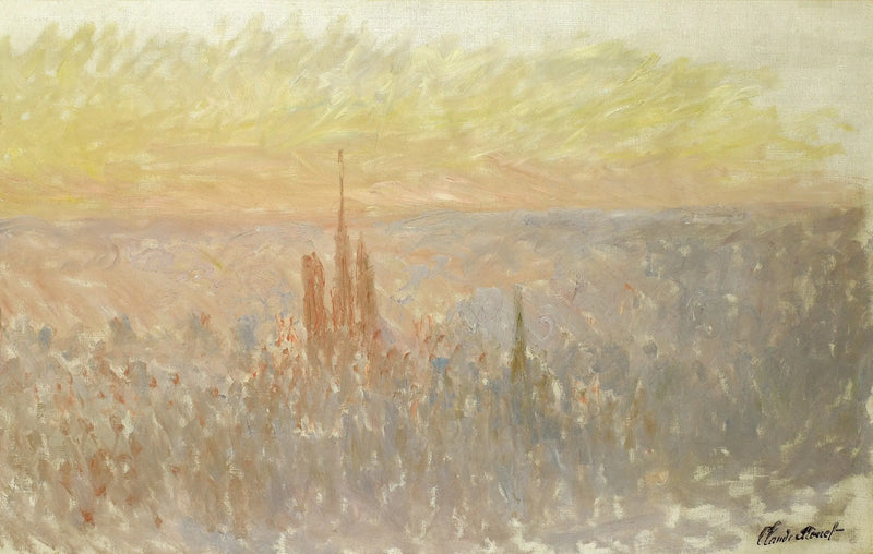 General View of Rouen - Claude Monet