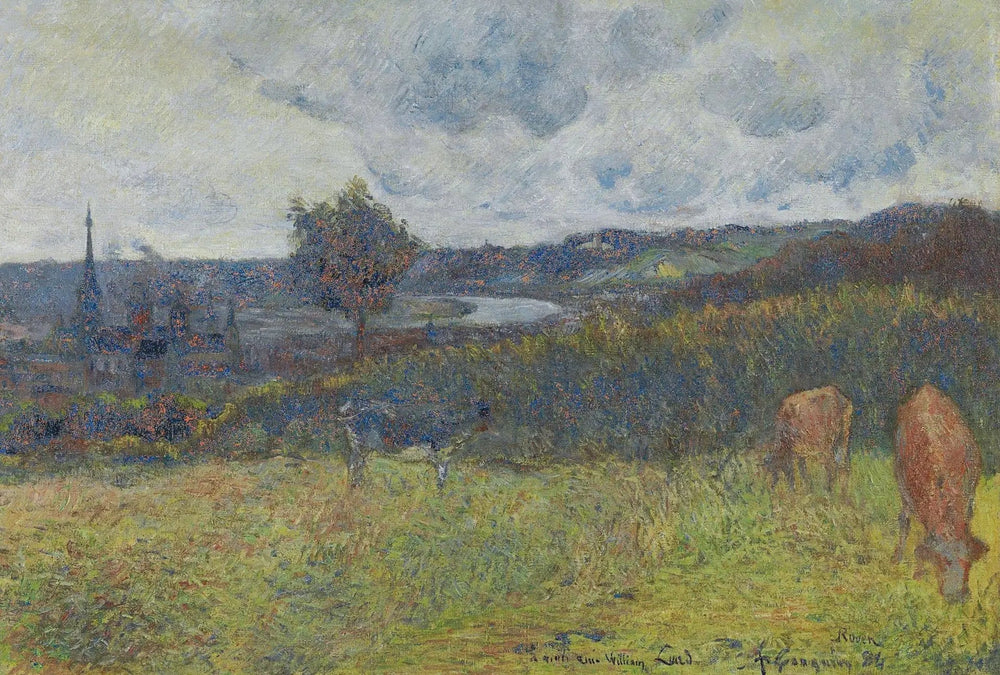 Vue générale de Rouen - Paul Gauguin image 1 copie de tableau peinte à la main