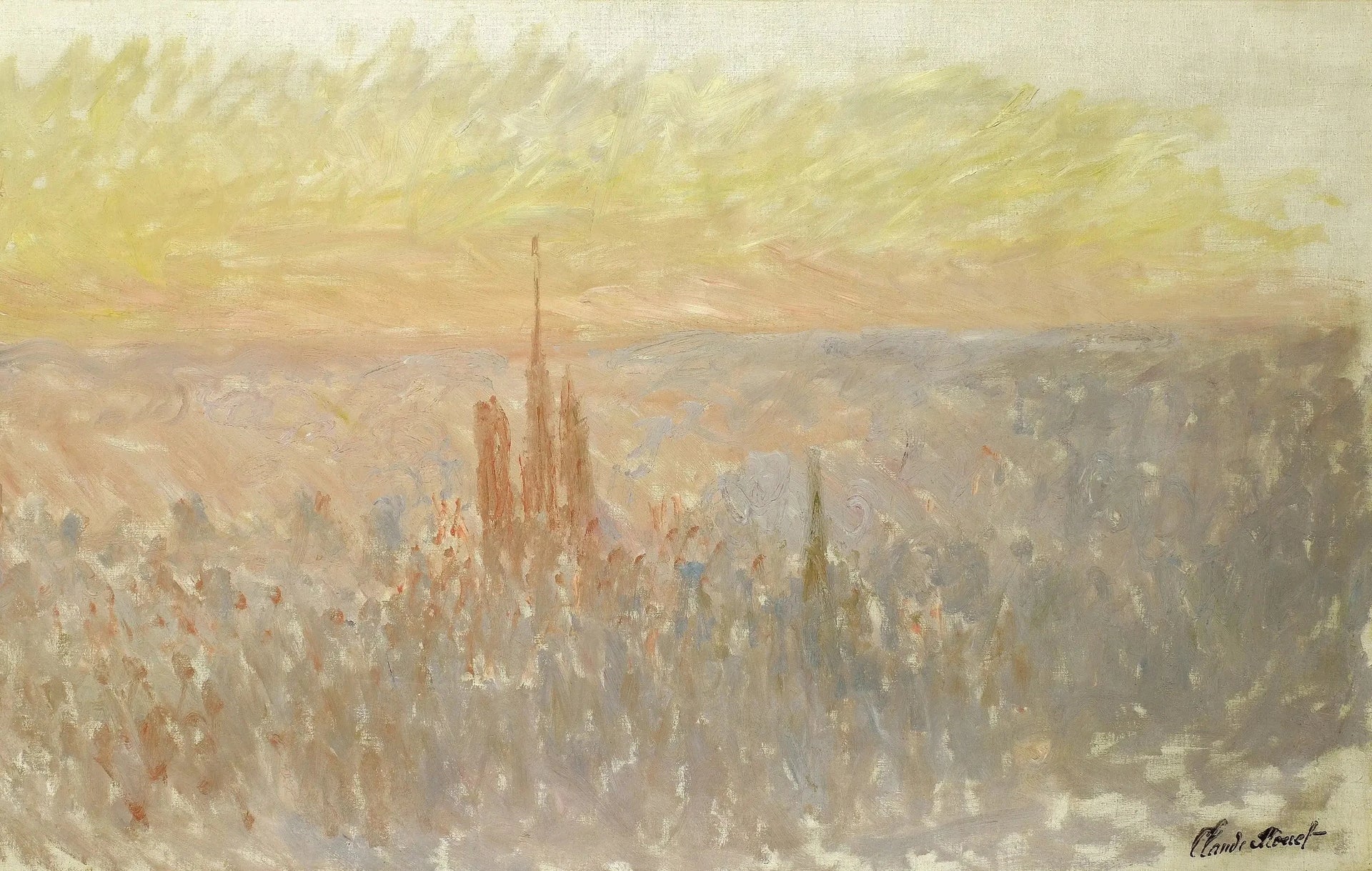 Vue générale de Rouen de Claude Monet, 1892 – musée des Beaux-Arts de Rouen 1995.7.1, Wildenstein 1315