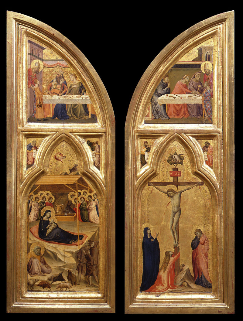 Interior view of the triptych shutters - Taddeo Gaddi
