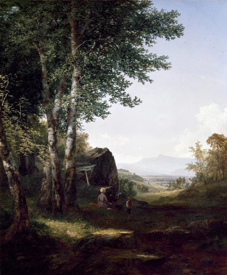 Distant view of Mansfield Mountain, Vermont - John Frederick Kensett