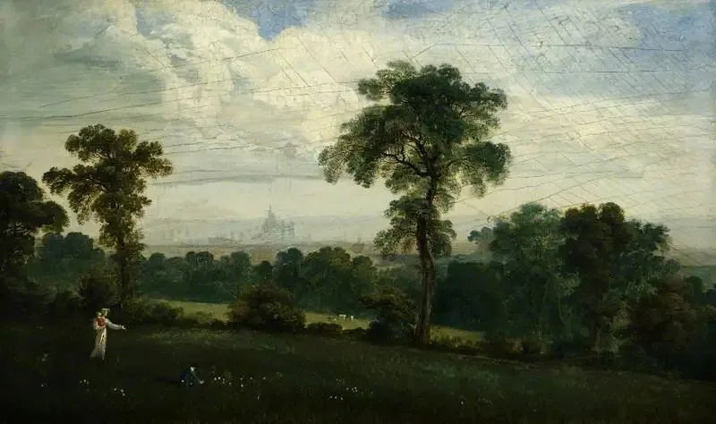 Distant View of London - John Martin