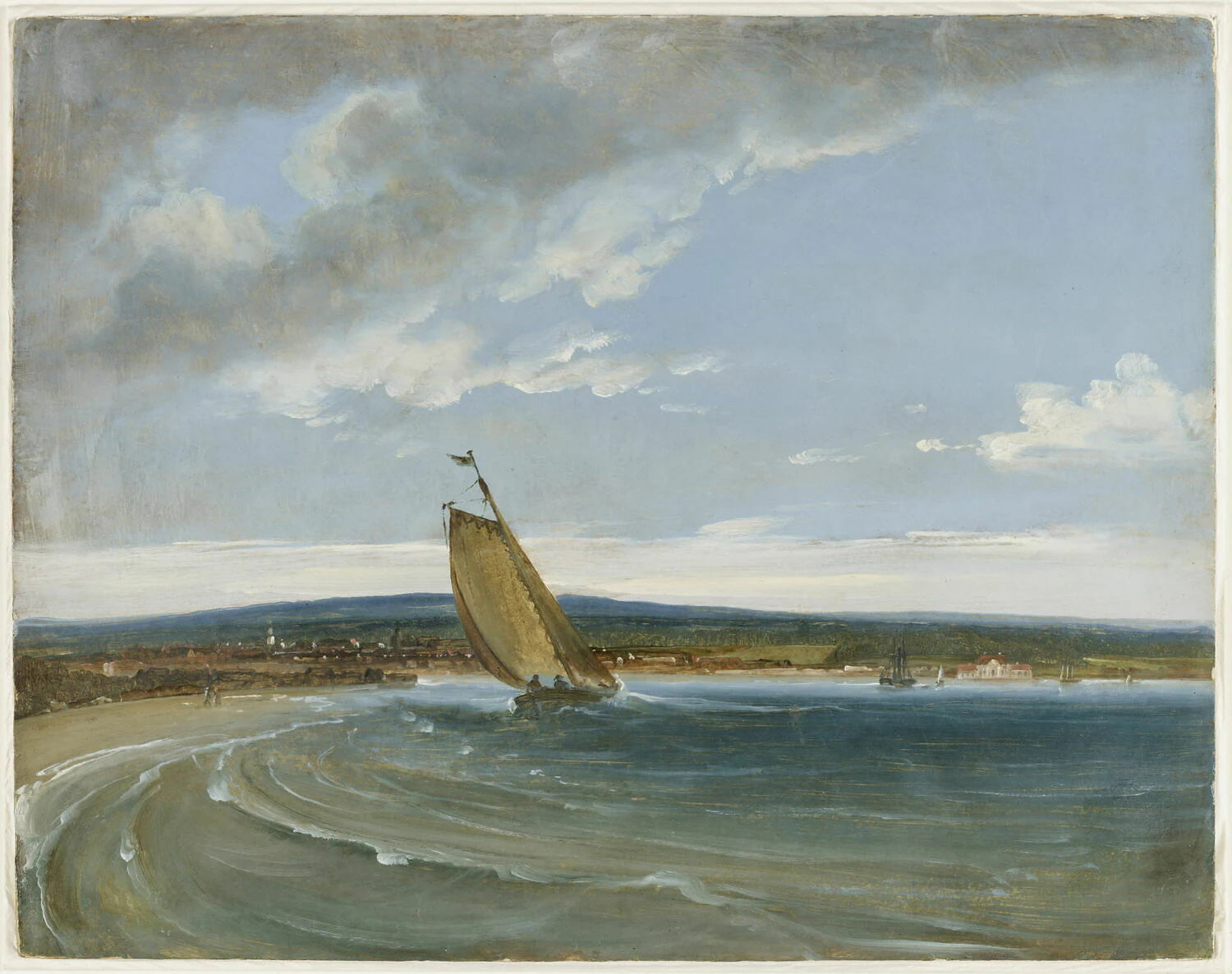 Vue de Moss (esquisse) - Peder Balke