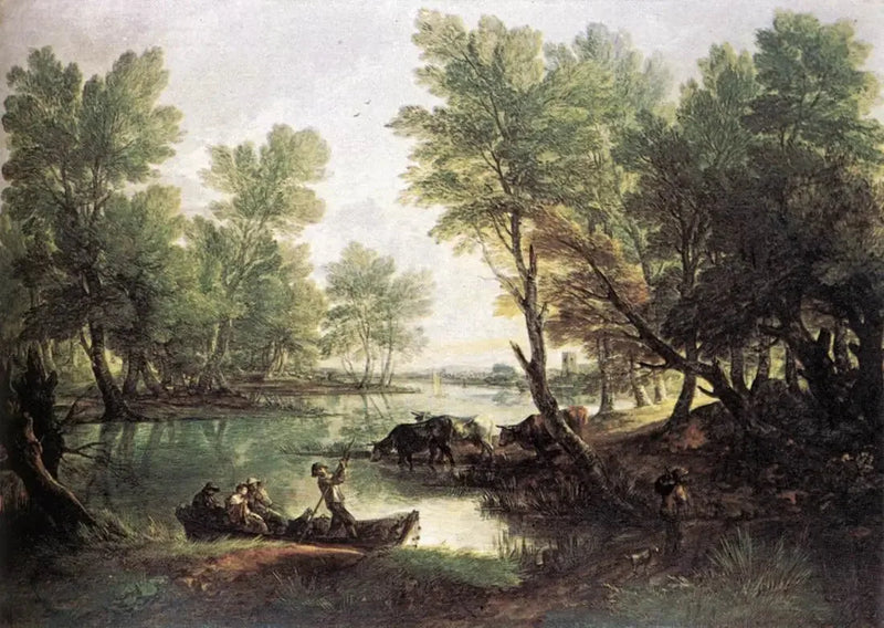 View near King's Bromley, on Trent, Staffordshire - Thomas Gainsborough