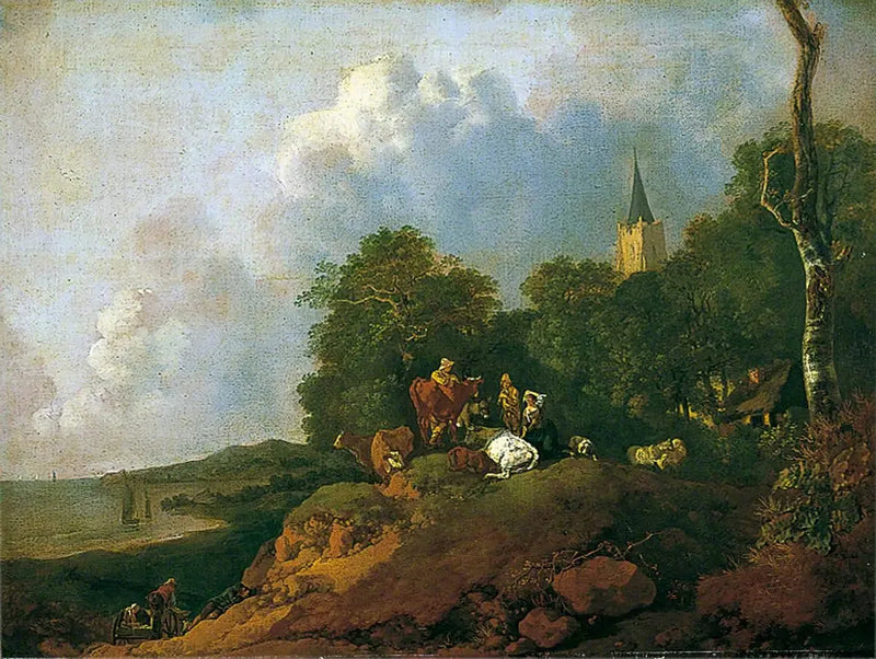 View near the coast - Thomas Gainsborough