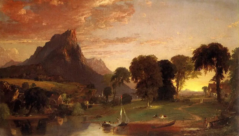 View near Sherburne, Chenango County - Jasper Francis Cropsey