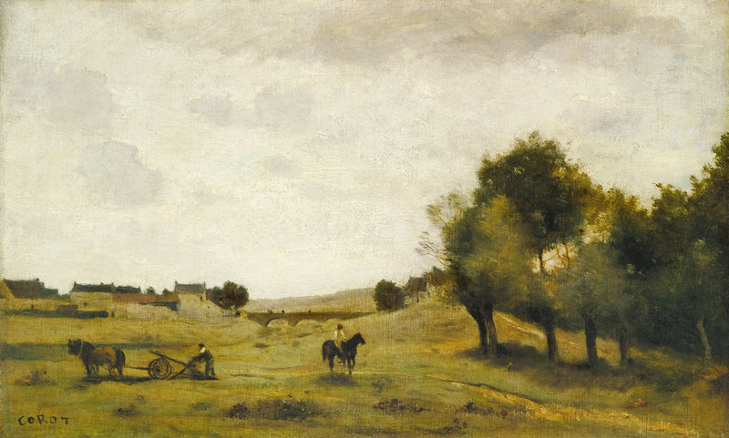 View near Épernon - Jean-Baptiste Camille Corot