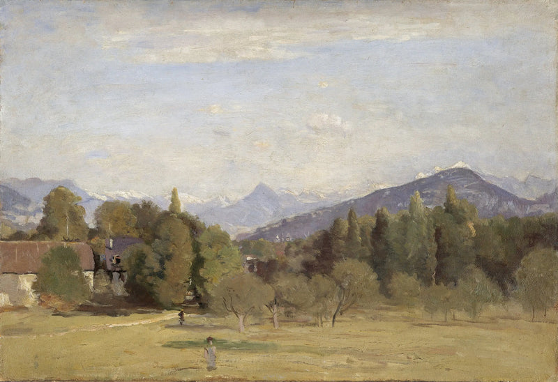 View of Châtelaine in Geneva - Jean-Baptiste Camille Corot
