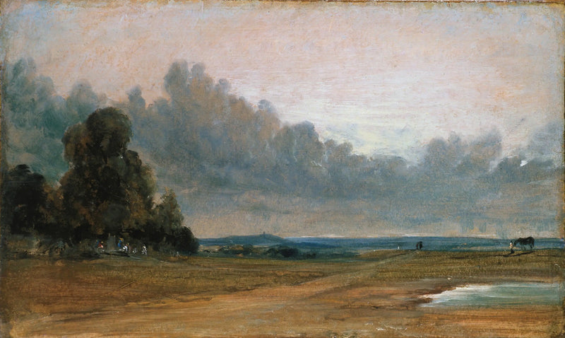 View of Hampstead Heath with Harrow in the distance - John Constable