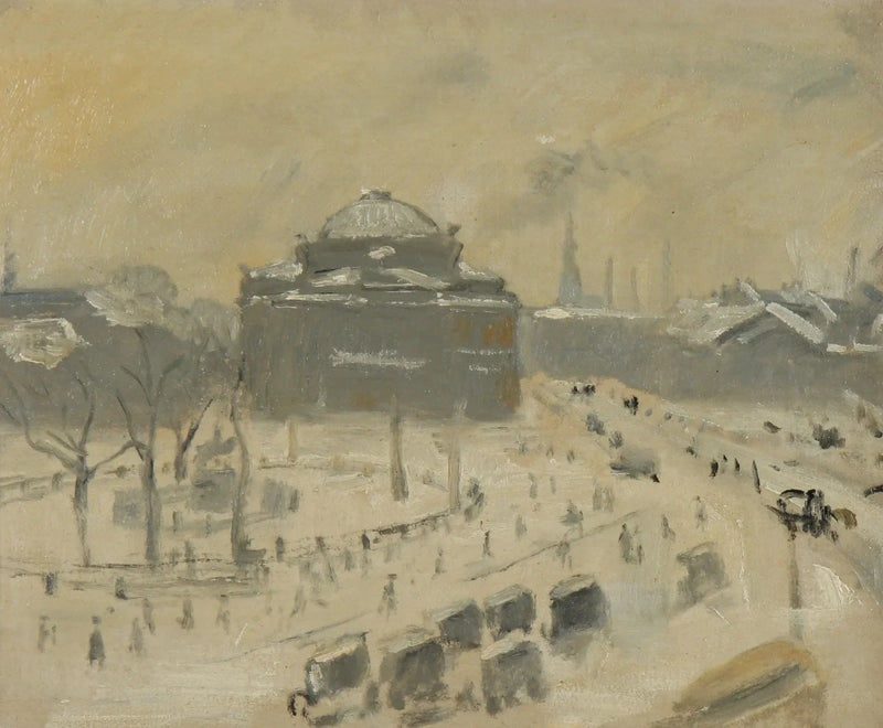 View of Kongens Nytorv, Copenhagen. -Michael Peter Ancher