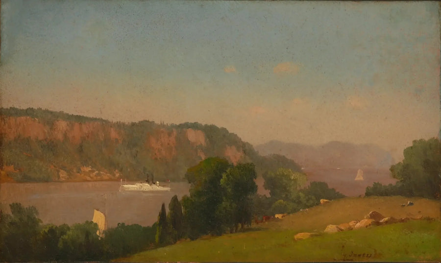 View of the Hudson - George Inness