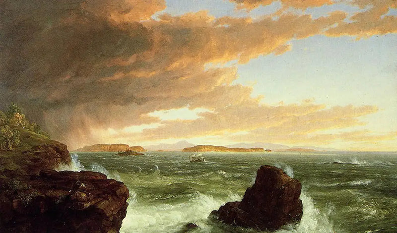 View of the Frenchman Bay from Mount Desert Island, after a squall - Thomas Cole