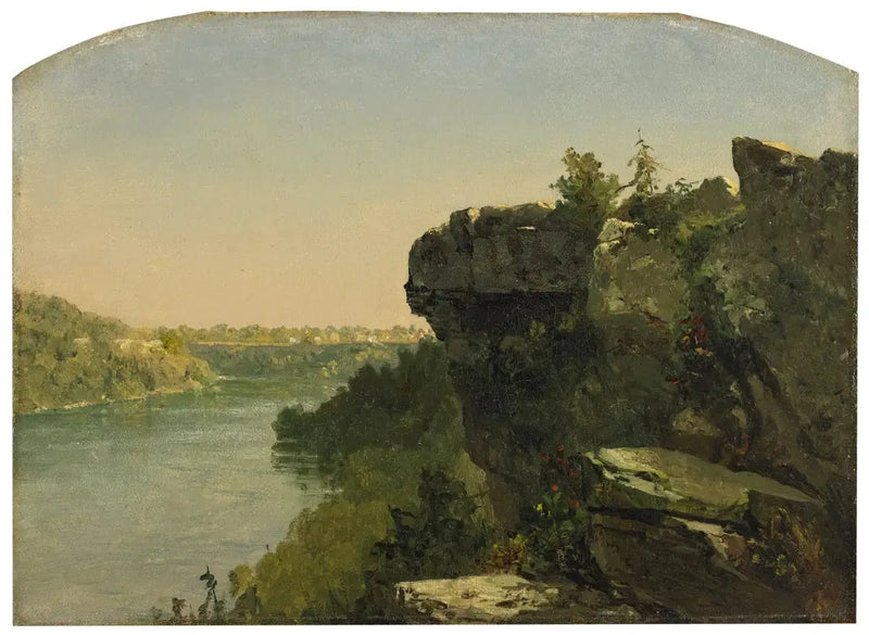 View of the Cliffs River - John Frederick Kensett