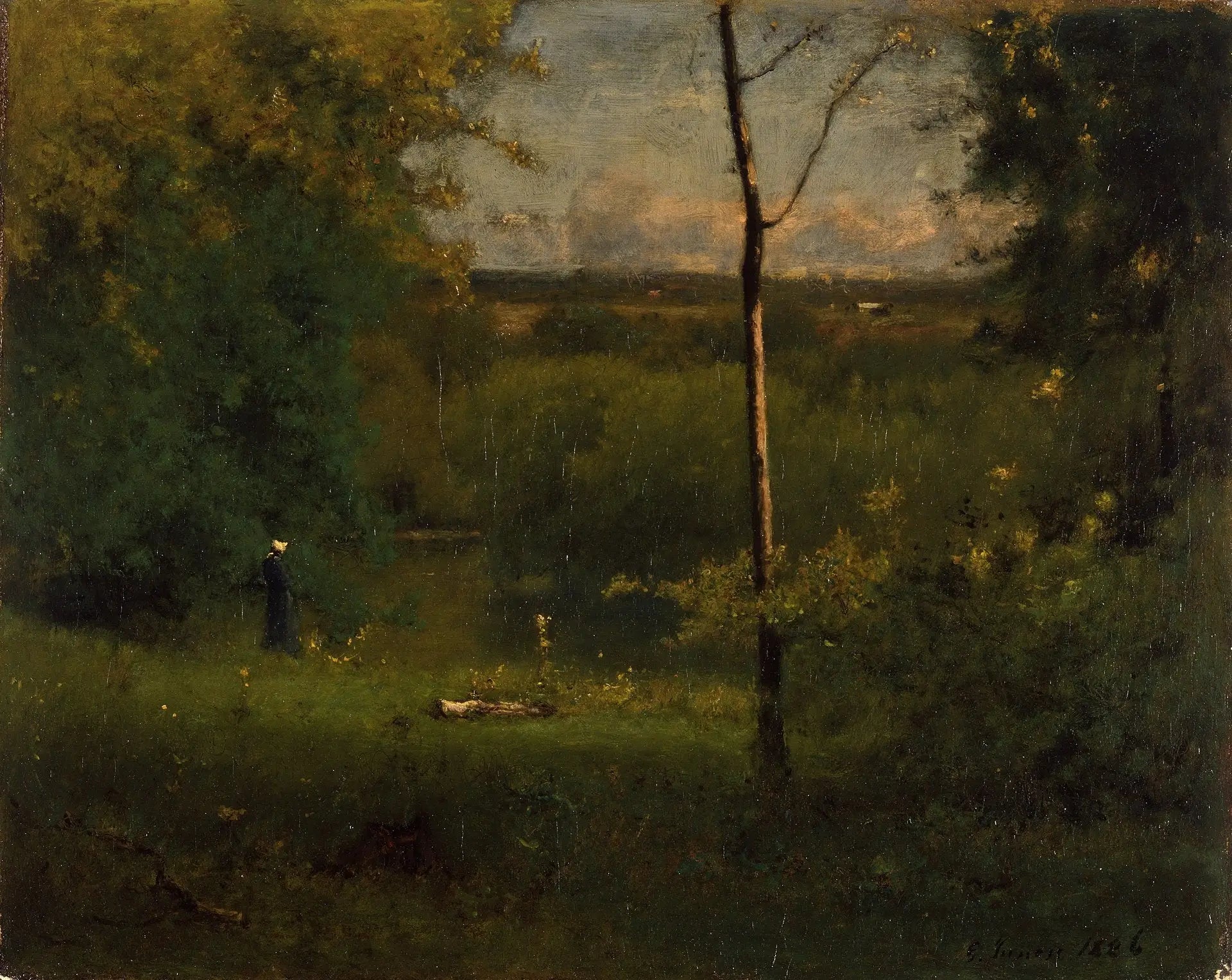 Vue sur la rivière - George Inness - Alpha Reproduction