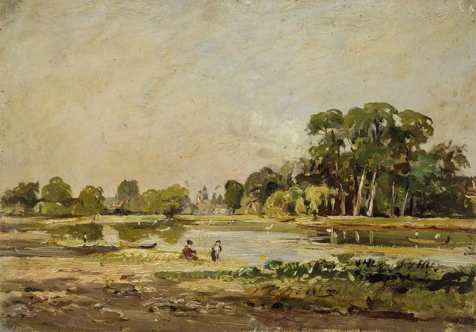 Vue sur la Tamise à Twickenham - John Constable image 1 reproduction de peinture à l’huile