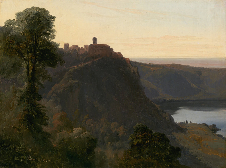 Vue sur le lac Nemi - Jules Coignet