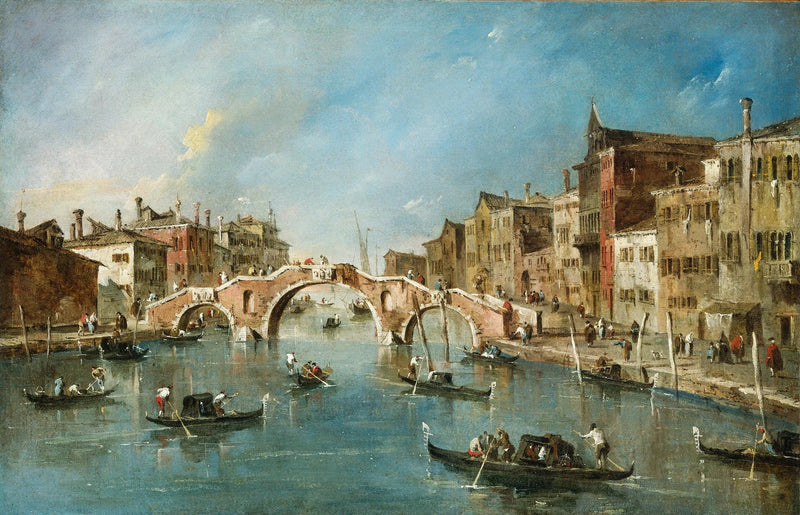 View of the Cannaregio Canal, Venice - Francesco Guardi