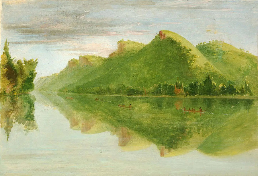 View of the Upper Mississippi, magnificent prairies - George Catlin