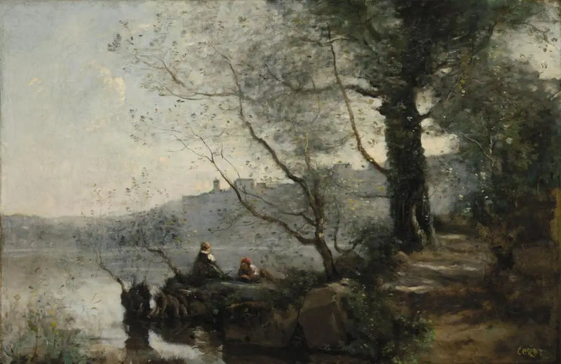 View of Lake Garda - Jean-Baptiste Camille Corot