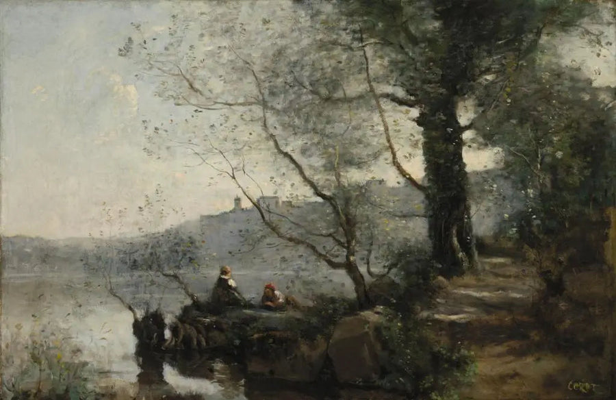 View of Lake Garda - Jean-Baptiste Camille Corot