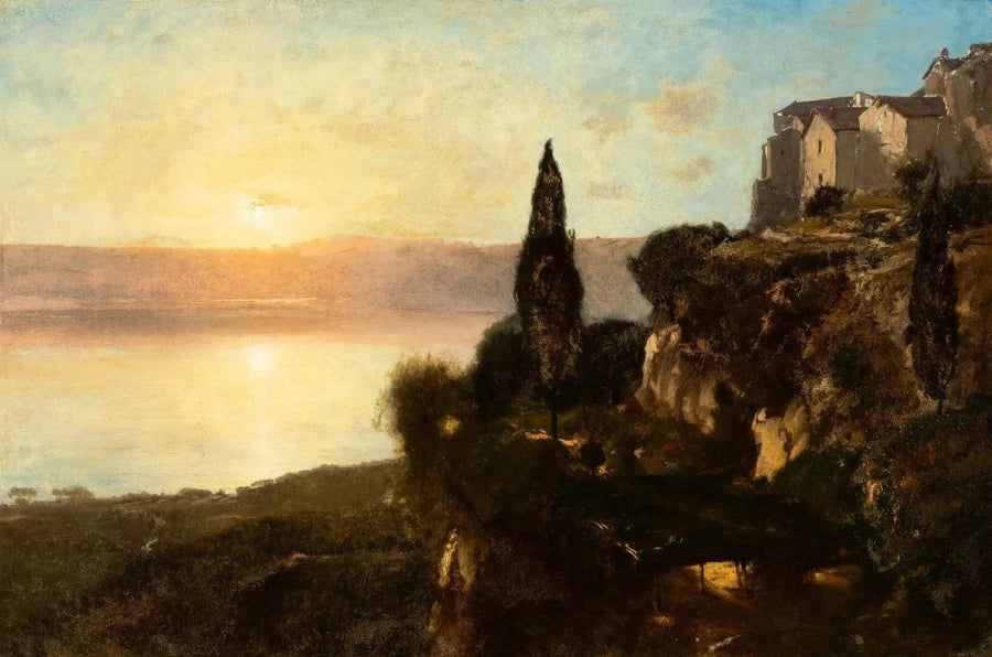 View of Lake Nemi - George Inness