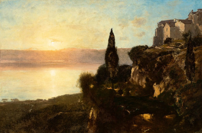 View of Lake Nemi - George Inness