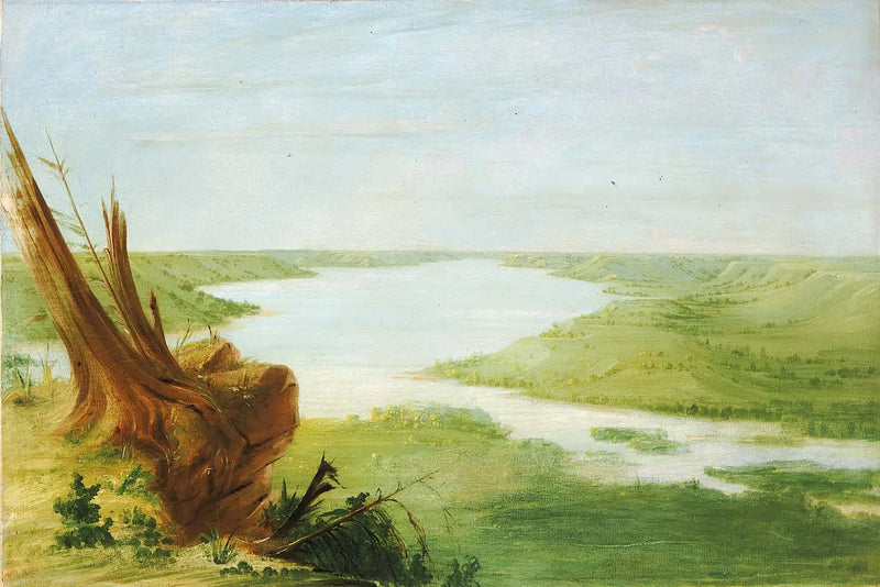 View of Lake Sainte-Croix, Haut-Mississippi - George Catlin