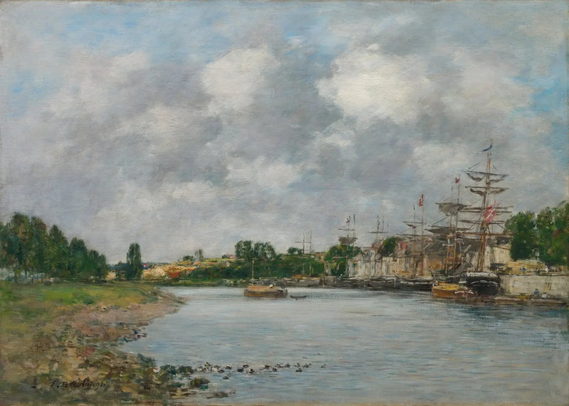 View of the Port of Saint-Valéry-sur-Somme - Eugène Boudin