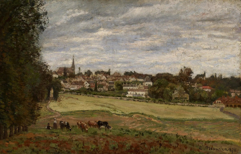 View of the Village of Marly-le-Roi - Camille Pissarro