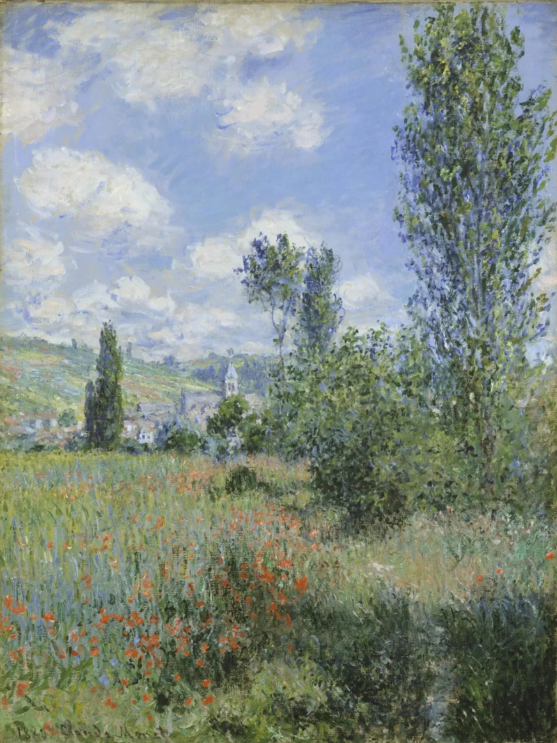 View of Vétheuil W592 - Claude Monet