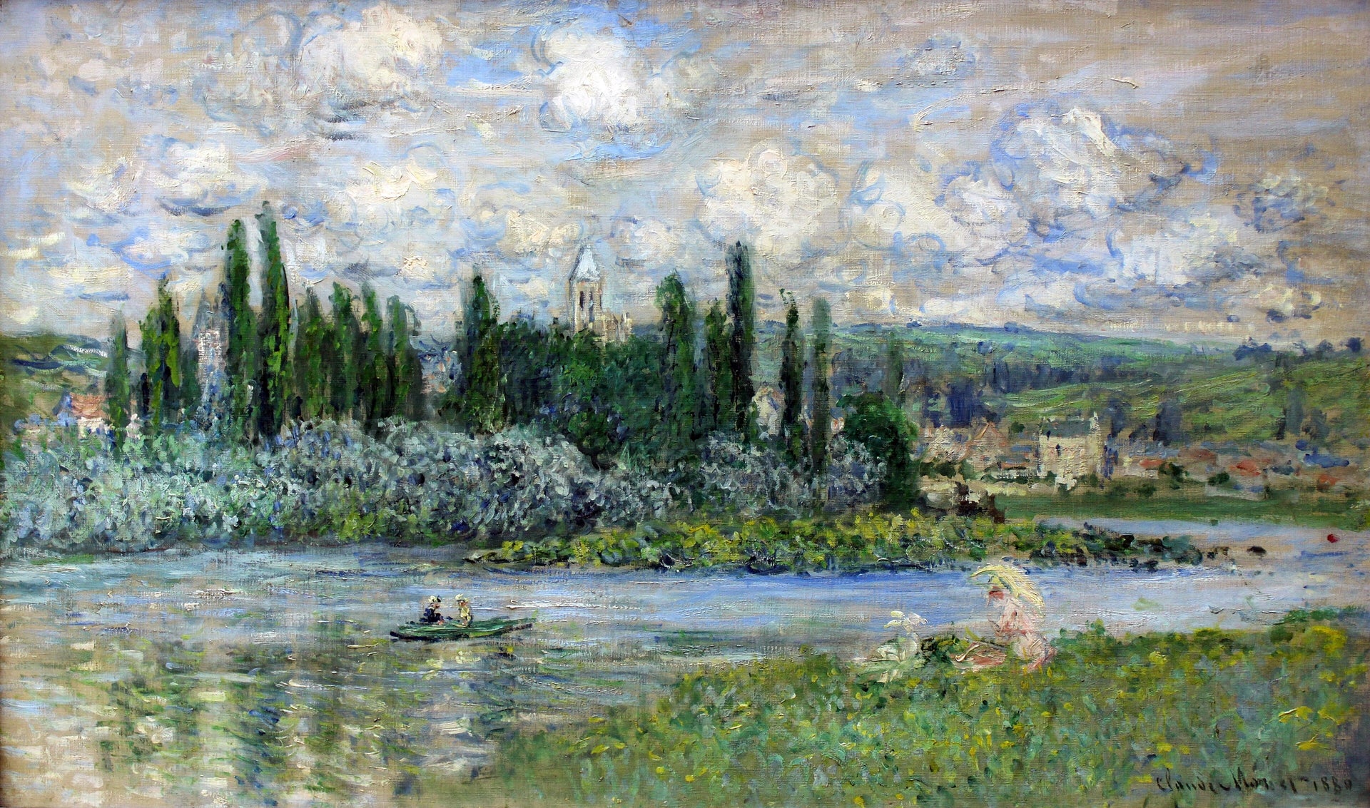 Vue de Vétheuil W609 par Claude Monet, Alte Nationalgalerie de Berlin