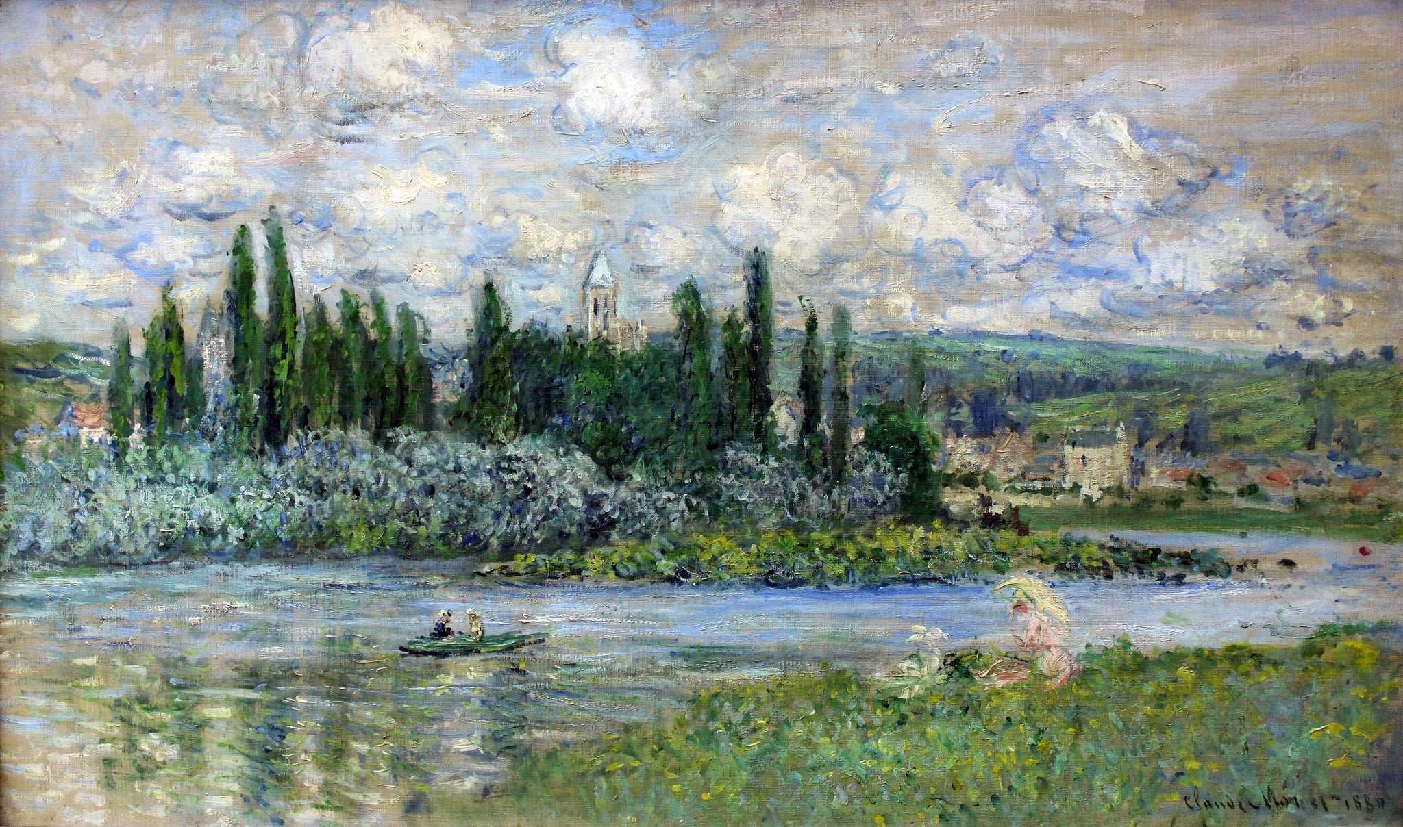 Vue de Vétheuil W609 par Claude Monet, Alte Nationalgalerie de Berlin