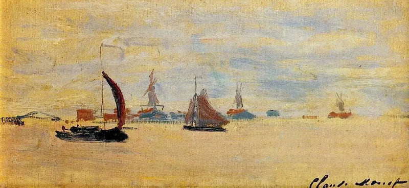 View of the Voorzaan W176 - Claude Monet