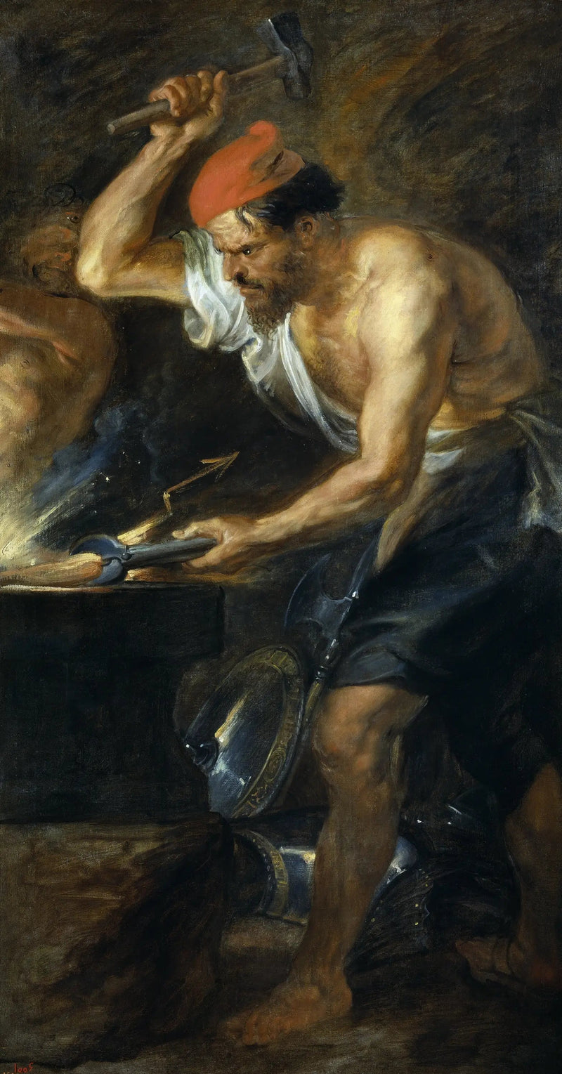 Vulcain Forge the Thunderbolts of Jupiter - Peter Paul Rubens