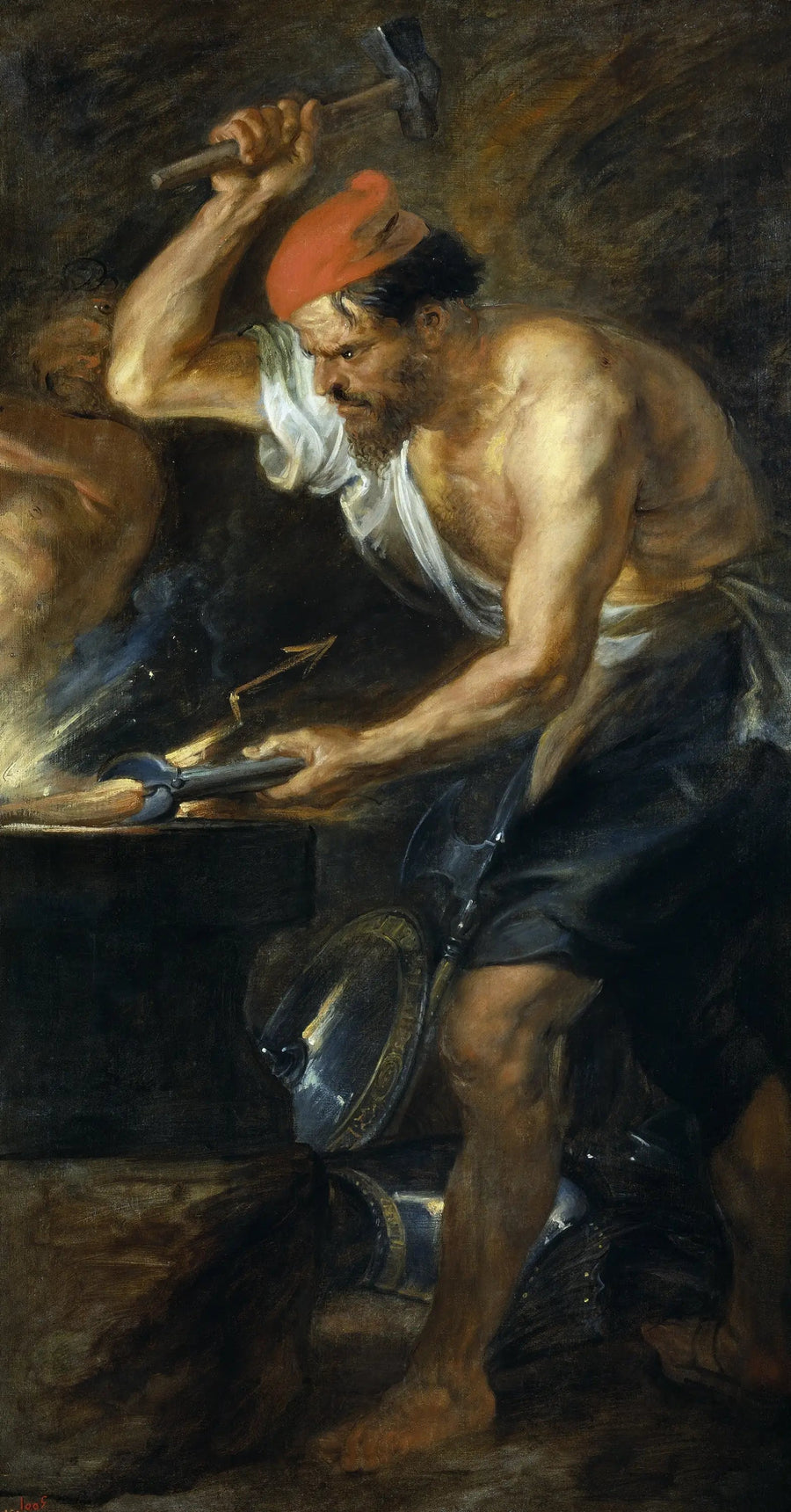 Vulcain Forge the Thunderbolts of Jupiter - Peter Paul Rubens